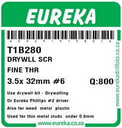 T1B280 - Drywall Screw -T1B280_Label_T
